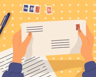Sending a hand written letter